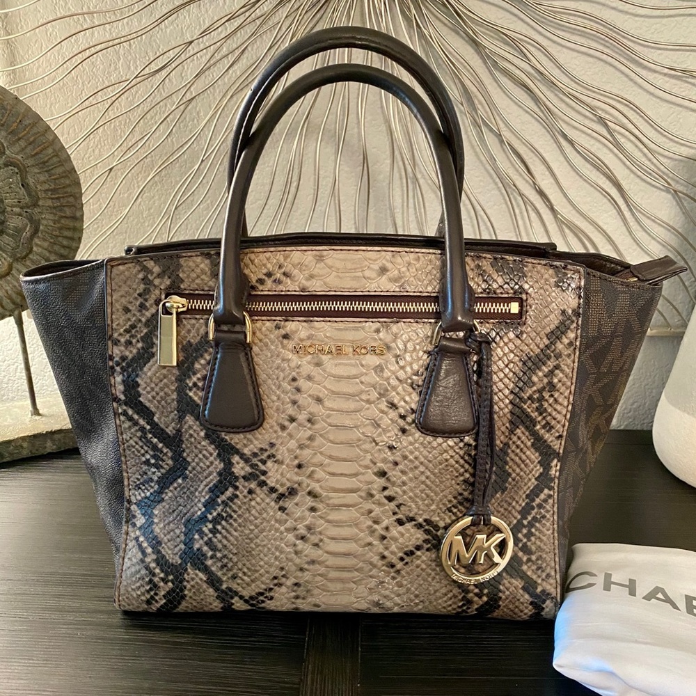 Michael Kors Selma Python Handbag